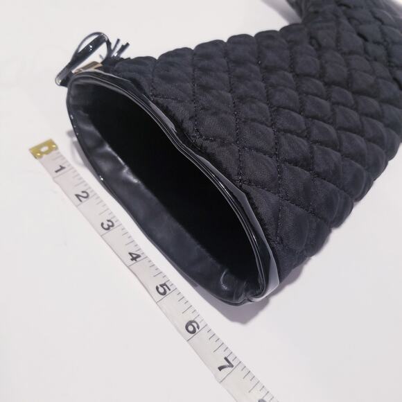 Tory Burch Gigi Black Quilted Tassels Boots - Picture 8 of 10